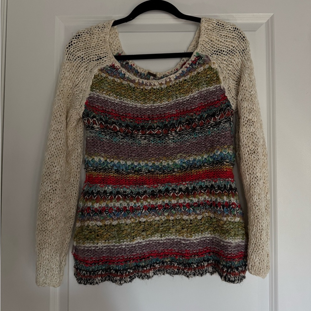 Free People Multicolor Knit Sweater